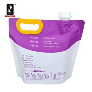 Bolsas de plástico transparente para envasado de sopa de cerveza de agua de alta barrera de calidad alimentaria con asa - Product Image 3