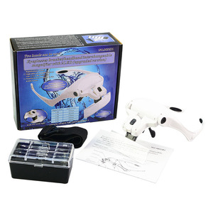 NO.9892B1 Handfree हेडबैंड 5 लेंस ताल चश्मा शीशा Loupe 2 के साथ प्रकाश का नेतृत्व किया - Product Image 2