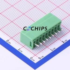 KF2EDGV-2.54-9P Plug-in Terminal Block Through hole,P=2.54mm Connector Board-to-Board / Socket - Closed 1x9P 2.54mm Green - Product Image 2