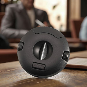 JIFENG JF-JV006 Custom Logo <strong>Cigar</strong> Accessories <strong>Cigar</strong> <strong>Cutter</strong> With Both Punches Metal Round <strong>Cigar</strong> V <strong>Cutter</strong> - Product Image 1