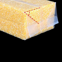 Brique de riz transparente personnalisée sac à gousset latéral en plastique transparent joint arrière sac d'emballage alimentaire sacs d'emballage de stockage sous vide de riz