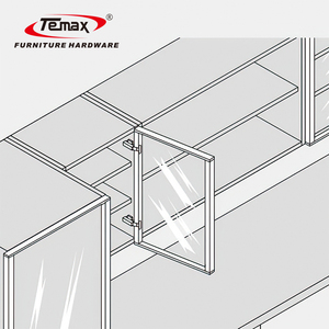 Cố Định Tấm Khung Nhôm Bản Lề Thủy Lực Vòng Cup Đa Màu Bản Lề Đen Vàng Bản Lề HB305 Temax Phần Cứng - Product Image 2