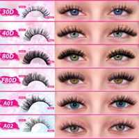 Extensions de cils individuels en cheveux synthétiques faits à la main, volume intense, 30D 40D 80D, 10 rangées, en gros, boîte de cils de luxe en éventail