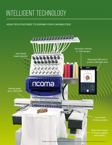 Máquina de Bordar de Una Cabeza Ricoma TC-1501/1501, Capaz de Bordar Gorras y Bolsos - Product Image 3