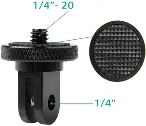 Adaptador de montaje de conversión de trípode de 5mm para cámara CNC de aluminio metálico para cámara Gopro Hero 11 10 9 8 7 6 e Insta 360