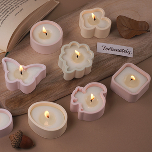DM1226 Mini Candle Cup Silicone <strong>Mold</strong> Love <strong>Mushroom</strong> Gypsum Storage Box Candlestick <strong>Molds</strong> for Aromatherapy Candle Making - Product Image 4