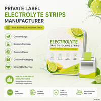 Tiras de Electrolitos Orales OEM ODM con Complejo de Electrolitos, Hidratación Rápida, Suplemento Dietético Deportivo, Fórmula Personalizada