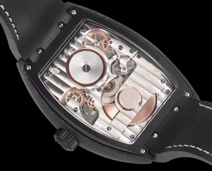 Reloj Mecánico de Lujo de Súper Calidad con Movimiento Tourbillon Central, Reloj Tourbillon Central Grande con Forma Tonneau y Esqueleto de Carbono - Product Image 4