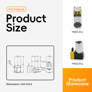 Mini 12V/24V DC motore elettrico ad alta pressione diaframma Booster pompa YW02A-DCL personalizzabile supporto OEM - Product Image 3