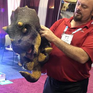 Tùy chỉnh chất lượng cao thực tế animatronic khủng long con Rối tay để bán - Product Image 4