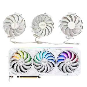 Nuevo 3FAN 7PIN CF1010U12S DC 12V 0.45A adecuado para ASUS Rog <span class=keywords><strong>Strix</strong></span> Rtx <span class=keywords><strong>3070</strong></span> 3080 <span class=keywords><strong>Ti</strong></span> 3090 blanco Oc versión GPU ventilador de repuesto - Product Image 1