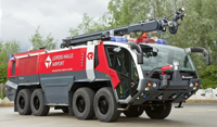 Camion de pompiers aéroportuaire 6x6 ARFF TAS5340XF 447kW haute mobilité à mousse principale pour le sauvetage d'urgence des aéronefs