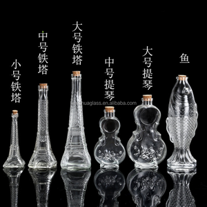 Bouteille en verre avec <span class=keywords><strong>bouchon</strong></span> en liège, nouveau style, tour Eiffel, cadeau de <span class=keywords><strong>mariage</strong></span>, vente en gros - Product Image 1