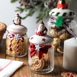 Pot à biscuits sur le thème de Noël, mignon, pratique, multicolore, cadeau pour les amis, les enseignants, décoration de la maison - Product Image 3