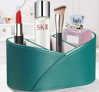 LG8114 Faible MOQ Logo personnalisé Organisateur de bureau et de coiffeuse pour outils multimédia/maquillage, boîte de rangement de bureau/stylos à 4 compartiments