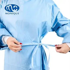 Biologisch abbaubare sterile medizinische Einweg kleidung aus medizinischem Zellstoff 43 45 50 SMS SMMS OP-Kleid