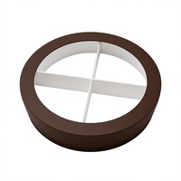 Boîte cadeau en chocolat pour la Saint-Valentin, emballage en carton rigide rond avec laminage mat et papier d'art gaufré pour les sushis