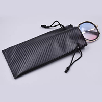 Nouvel An, lot de pochettes à lunettes en cuir PU élégantes, anti-rayures, 9*18 cm, haute qualité, durables, avec cordon de serrage, pour la vente au détail de lunettes