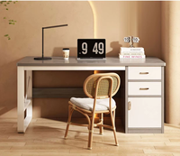 Meja Belajar Kayu dengan Laci untuk Kamar Tidur, Meja PC Gaming untuk Siswa, Meja Kerja Kantor Rumah, Perabotan Workstation