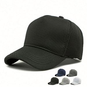 Summer Outdoor <b>Men</b> Women <b>Sun</b> Protection <b>Hat</b> Breathable Mesh Cap Large Head Baseball Cap - Product Image 1