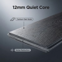 Parquet stratifié AC5 résistant à l'huile, système de pose clipsable, WPC, ton foncé, avec âme insonorisante pour salles de jeux