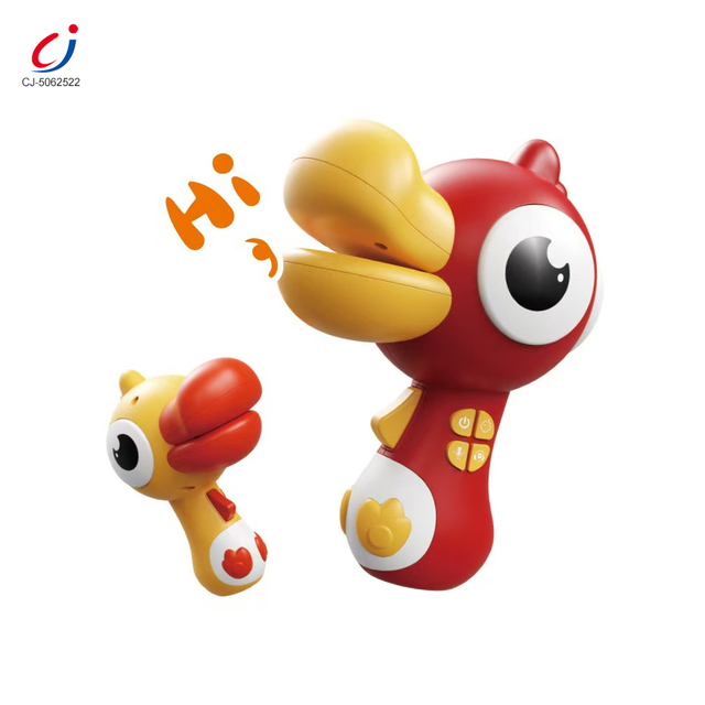 Chengji Customised Speaker Toy Electric Big Mouth Duck Loudspeaker Trumpet Microphone Voice Changing Recording Small Toy Speaker