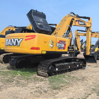 Excavadora de Cadenas Sany 215 de Segunda Mano en Venta, 22 Toneladas, Motor Cummins, Excelente Estado, Reacondicionada, SY215C, Hidráulica Kawasaki
