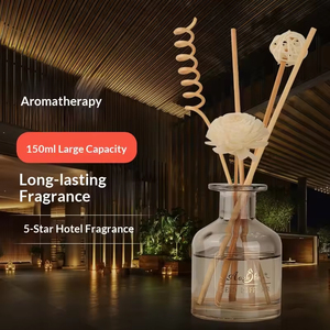 زجاجة عطر زجاجية للعلاج بالروائح وناشر عطري بالقصب للديكور المنزلي وللفنادق - Product Image 3
