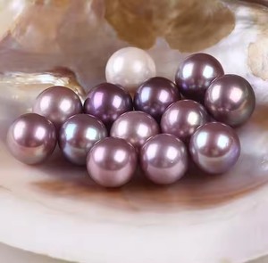 Perlas Sueltas de Agua Dulce de Alta Calidad y Alto Brillo, Forma Casi Redonda, Tipo Edison, de 14-16 mm, para la Fabricación de Joyas - Product Image 3