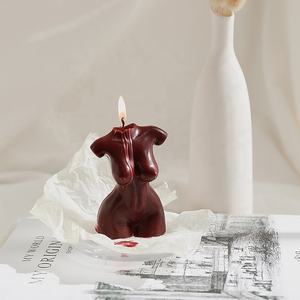 Vela personalizada feminina nua, forma de corpo curvy vela massagem corporal óleo - Product Image 1