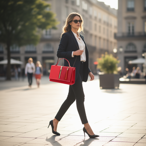 Bolso de Pecho Candela Rojo Estilo Mariconera Elegante Fana para Dama - Product Image 2