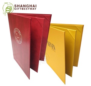 ปกเมนูร้านอาหารแบบ 3 แผ่น สีเหลือง 4 ด้าน สำหรับร้านกาแฟ 3 แฟ้ม - Product Image 6