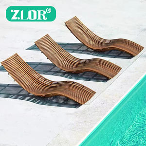 أثاث حمام سباحة فاخر ، أثاث حمام سباحة من خشب الساج ، أثاث الشاطئ ، شعلة الشمس ، الترفيه الخشبي في الخارج - Product Image 1