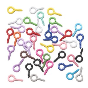 Clous en fer colorés en forme d'œil de bélier 5x10mm pour la fabrication de bijoux DIY - Product Image 3