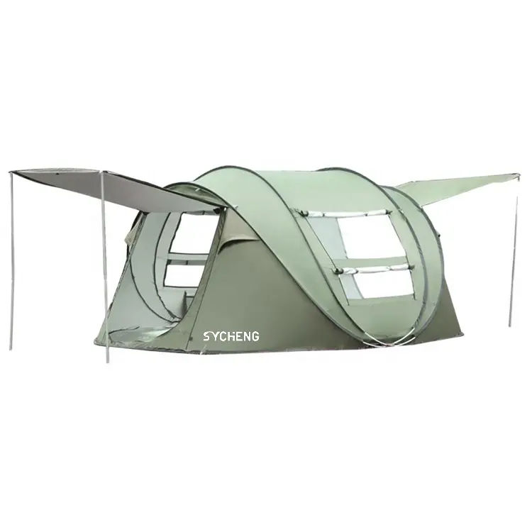 Tente de Camping pour plein air pour 4 personnes, pliable, automatique, vente en gros, qualité supérieure