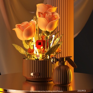 Bloques de Construcción 3D Pop-up 2025, Nuevo Diseño de Jardín Floreciente con Iluminación Dinámica, Juguetes de Flores Eternas para Armar, Regalo - Product Image 2