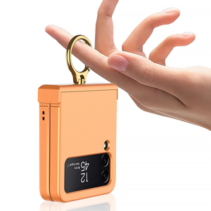 Custodia per telefono Ultra-sottile per PC con scatola di cerniera per Galaxy Z Flip 4/5/6/7 include 5/6/7 anello da dito Anti-Shock - Product Image 2