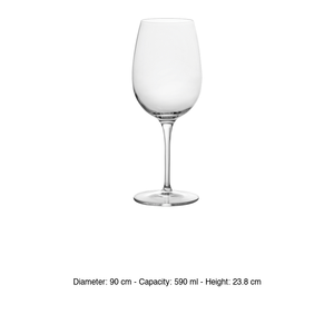 Copa de Vino Crescendo Bordeaux 59 cl Cristal Luigi Bormioli H 23.8 cm Ø 9 cm - Product Image 3