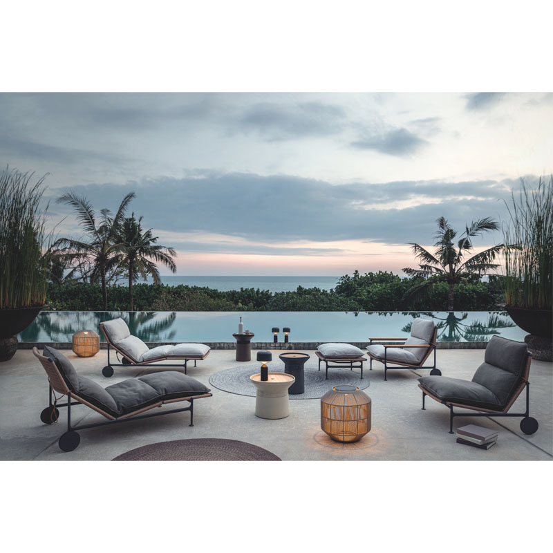 New design aluminum casting outdoor patio furniture sofa modern leisure garden sofa