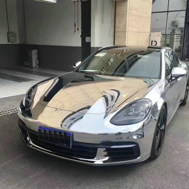 Top Quality Silver Car Wrap Vinyl Film for Cars Vinyl Film Gold Chrome Car