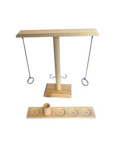 Anillo de madera con logo personalizado para adultos, juego de lanzamiento de 26x28x10cm con gancho de madera y anillo para jugar al ajedrez - Product Image 5