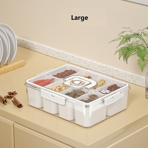 Nhiều Thông số kỹ thuật công suất lớn ngăn nhựa thực phẩm lưu trữ <span class=keywords><strong>container</strong></span> cho nhà bếp - Product Image 5