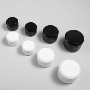 Bán buôn biểu tượng tùy chỉnh 15gram 1 oz lọ nhựa <span class=keywords><strong>50ml</strong></span> 5ml 10 gram Matte Trắng rỗng lọ có nắp đậy Đen <span class=keywords><strong>PP</strong></span> lọ cho Nail UV Gel - Product Image 1
