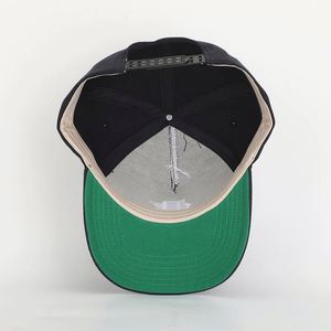 Gorra de Béisbol para Hombre, Marca Meidiney, Fabricada por BSCI, 5 Paneles, Logotipo Bordado en 3D, Acrílico Negro, Visera Curva, Forro Verde - Product Image 6