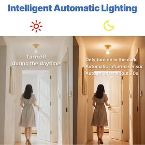 หลอดไฟ LED อัจฉริยะ PIR A19 พร้อมเซ็นเซอร์ตรวจจับความเคลื่อนไหว ประสิทธิภาพสูง 110V UL FCC อเมริกาเหนือ เม็กซิโก บรรจุภัณฑ์แบบกำหนดเอง - Product Image 6