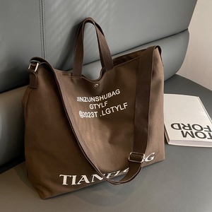 Shopping <b>Bags</b> with Logos Canvas <b>Tote</b> Shoulder <b>Bags</b> <b>Tote</b> <b>Bag</b> Reusable Casual Canvas Shopping Handbag - Product Image 5