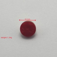 Boutons classiques en alliage de zinc personnalisables de haute qualité, écologiques, lavables, à 2 trous, accessoires pour sacs de vêtements, rouge JQR