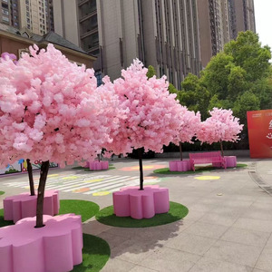 Cao cấp tùy chỉnh Nhân Tạo Hoa Anh Đào cây quy mô lớn cảnh quan, New year's Wish <span class=keywords><strong>Tree</strong></span> Showcase - Product Image 3