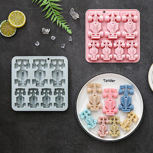 Moldes de Silicona Antiadherentes para Pasteles de la Serie Racing, Reutilizables, de Grado Alimenticio, Lindos Moldes Magnéticos de Silicona para Chocolate, Dulces y Hielo - Product Image 3