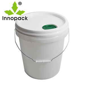 Seau en plastique de 20 litres de qualité alimentaire, 5 gallons, avec poignée et couvercle - Product Image 2